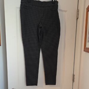 Nine West Gray and Black Houndstooth Pants